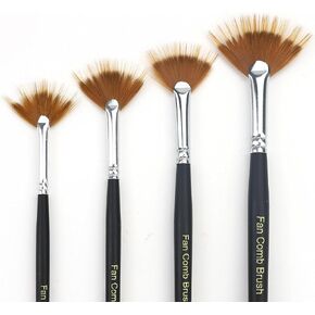 GACDR Fan Grainer Brush for Painting – 4PCS Grainer Watercolor Brush Set in Kuwait
