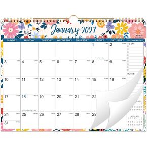 2023-2024 Wall Calendar – Jul 2023 - Dec 2024, 18 Months Hanging Monthly Calendar Planner, 14.8" x 11.57", Twin-Wire Binding, Julian Dates, Large Block, Notes, To-do List, Thick Paper, Perfect for Organizing in Kuwait