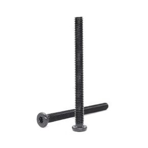 Black 1/4-20 x 3-1/4" Flat Head Allen Screws Bolts for Furniture Chair Table Desk Crib Bed, Pack of 12 in Saudi Arabia