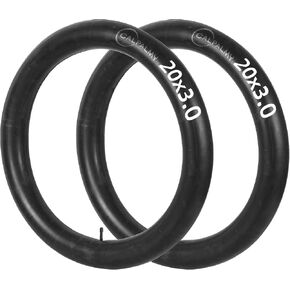 CALPALMY (2-Pack) 20"/24"/26" Butyl Rubber Fat Tire Tubes - 20x3.5/4.0 24x2.5/3.0 26x4.0 Fat Bike Tire Inner Tubes for Mountain Bikes and E-Bikes with 32mm Schrader Valve in Kuwait