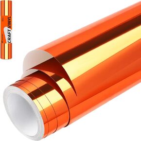 WRAPXPERT Silver Chrome Vinyl, 12" x5ft Silver Permanent Vinyl Roll, Chrome Mirror Metallic Silver Adhesive Vinyl for Cricut, No Bubble Mirror, for Wrap,Stickers,Decal,Lettering in Saudi Arabia