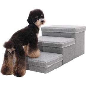 Foldable Pet Stairs with Cozy House & Storage in Kuwait