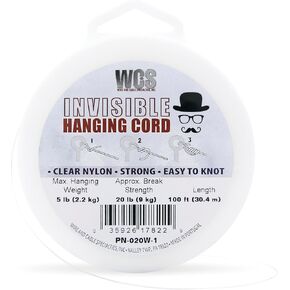 WCS Invisible Hanging Wire Clear Cord Nylon String, 100ft - 5 lb / 2.2 kg in Saudi Arabia