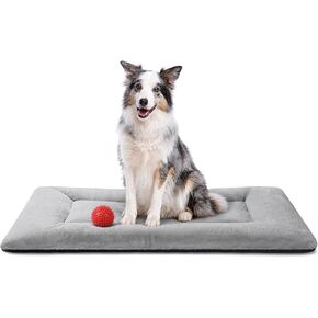 Dog Crate Pad, Washable Cozy Dog Bed Mat for Medium Dogs 36"x23", Gray in Saudi Arabia