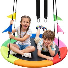 Tree Swing, 24 Inch Saucer Swing for Kids, for Outdoor, 6-Color Mixed in Saudi Arabia