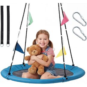 DUMOS 40 Inch Saucer Tree Swing for Kids & Adults, Family Fun, Rainbow in Saudi Arabia