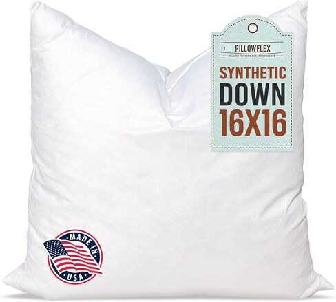 Pillowflex Synthetic Down Pillow Insert 16x16 in - Karate Chop Pillow in Saudi Arabia