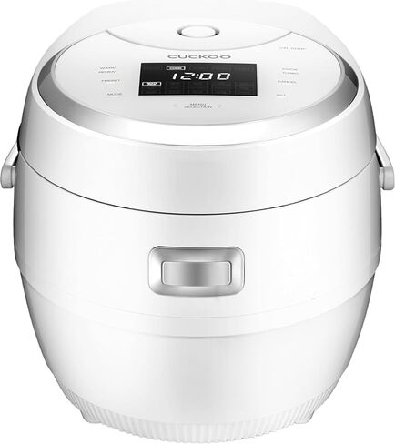CUCKOO CR-0810F | 8-Cup (Uncooked) Micom Rice Cooker | 9 Menu Options: White Rice, Cake, Soup & More, Nonstick Inner Pot, Designed in Korea | White in Saudi Arabia