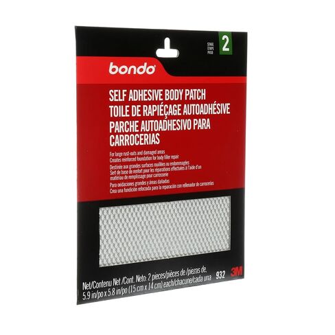 Bondo Self-Adhesive Body Patch, For Large Rust-Outs and Damaged Areas, 2 Patches, 5.9 in x 5.8 in, 2 Patches in Kuwait