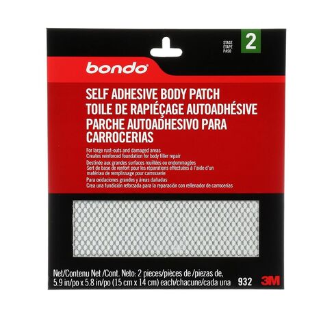 Bondo Self-Adhesive Body Patch, For Large Rust-Outs and Damaged Areas, 2 Patches, 5.9 in x 5.8 in, 2 Patches in Kuwait