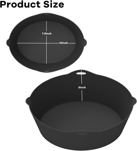 Silicone Slow Cooker Liners Fit for Crockpot & Hamilton Beach 6-7QT, Silicone Slow Cooker Divider Liner, Reusable/BPA Free/Slow Cooker Accessories Cooking Liner for Most 6 Quart Slow Cooker in Kuwait