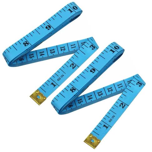 2pcs Soft Tape Measure Double Scale Measuring Tape Body Sewing Flexible Tailor Craft Vinyl Ruler for Weight Loss Medical Body Measurement, Has Centimetre Scale on Reverse Side 60-inch in Saudi Arabia