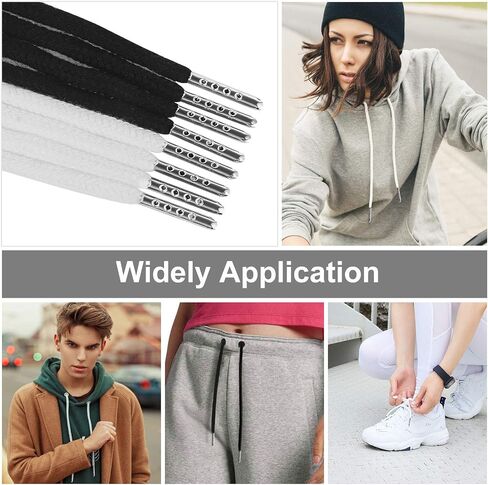 MiniRed 12PCS Drawstring Cord, 57 Inch Drawstring for Sweatpants, Drawstrings Replacement with Easy Threaders and Cord Locks, Draw Strings for Shorts Pants Jackets Coats Hoodies (3Colors) in Kuwait