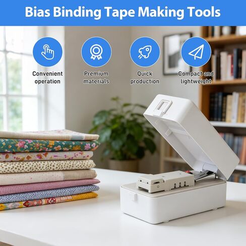 Bias Tape Maker Machine with 6 Different-Sized Tips for Sewing & Quilting in Saudi Arabia