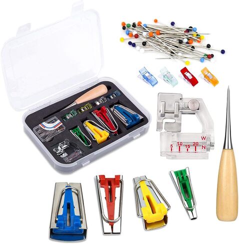 BUTUZE Bias Tape Makers Kit, Multiple Size Binding Tape Maker in Kuwait