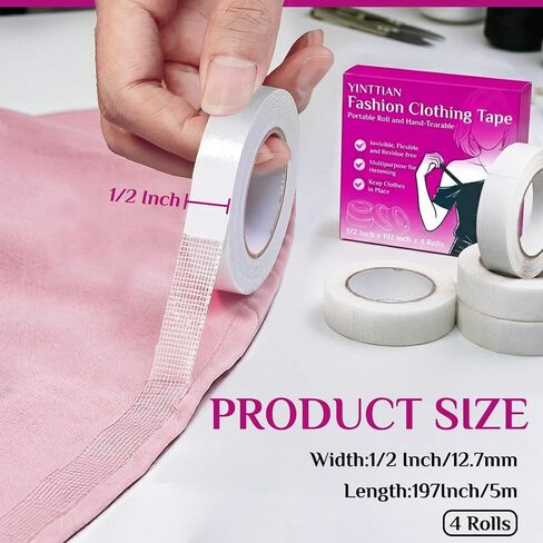 Premium Double Sided Fabric Hemming Tape, Clothing Tape Hem Pants, Jeans in Saudi Arabia