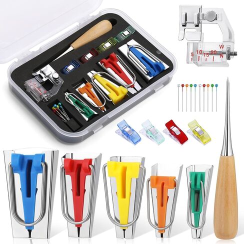 BUTUZE Bias Tape Makers Kit, Multiple Size Binding Tape Maker in Kuwait