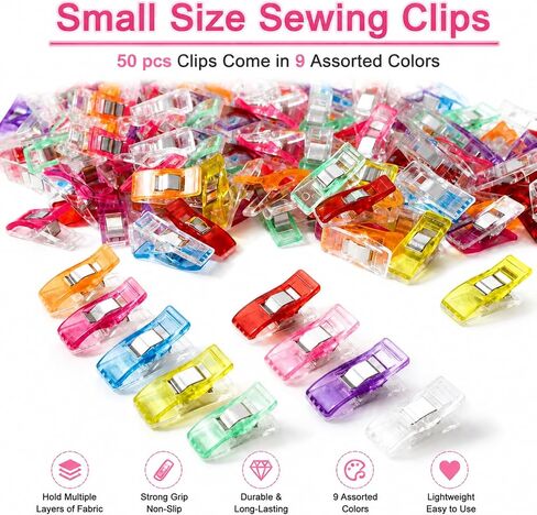 300PCS Sewing Pins & 50PCS Sewing Clips for Quilting, Sewing, Crafts in Kuwait