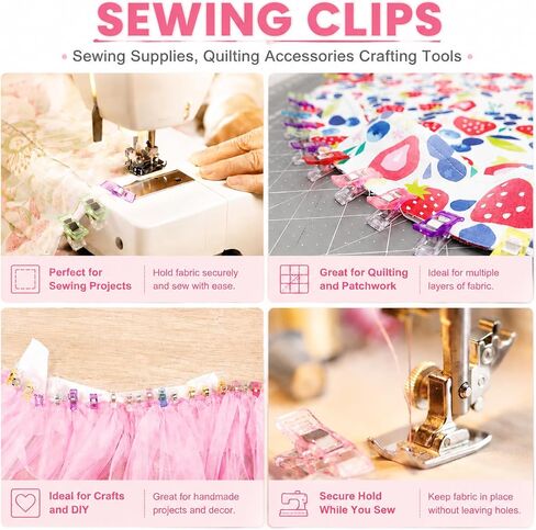 300PCS Sewing Pins & 50PCS Sewing Clips for Quilting, Sewing, Crafts in Kuwait