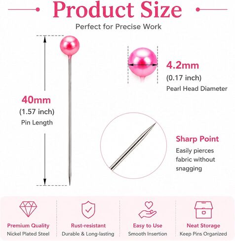 300PCS Sewing Pins & 50PCS Sewing Clips for Quilting, Sewing, Crafts in Kuwait