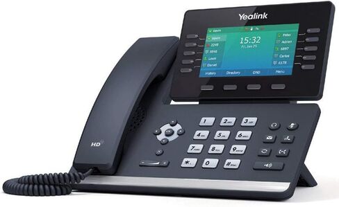 Yealink SIP-T54W IP Phone - Corded/Cordless - Corded/Cordless - Wi-Fi, Bluetooth - Wall Mountable, Desktop - Classic Gray in Kuwait