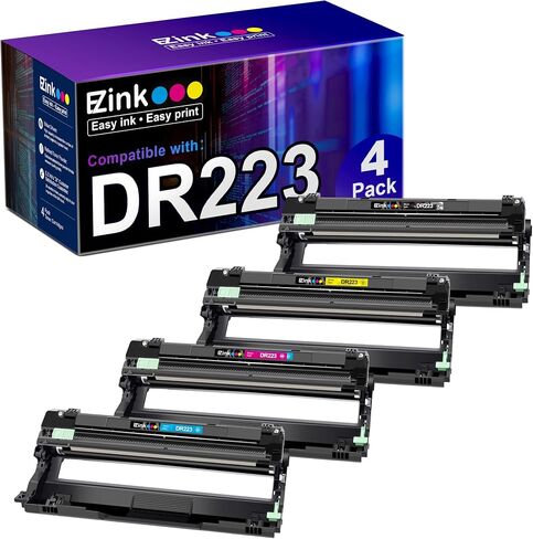 E-Z Ink Compatible Drum Unit Replacement for Brother DR223CL DR223 DR-223 Compatible with MFC-L3770CDW MFC-L3750CDW HL-L3230CDW HL-L3290CDW HL-L3210CW (Black, Cyan, Magenta, Yellow, 4 Pack) in Kuwait