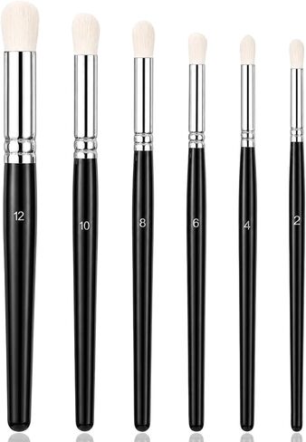 6PCS Stencil Brushes for Painting, Natural Wool Bristle Dome Art Brushes in Kuwait