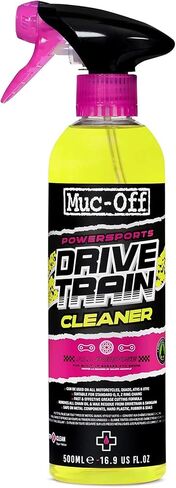 Muc-Off Powersports Drivetrain Cleaner, 16.9 fl oz - Chain Cleaner and Degreaser Spray for Motorcycle Cleaning - Advanced Motorcycle Cleaner in Saudi Arabia