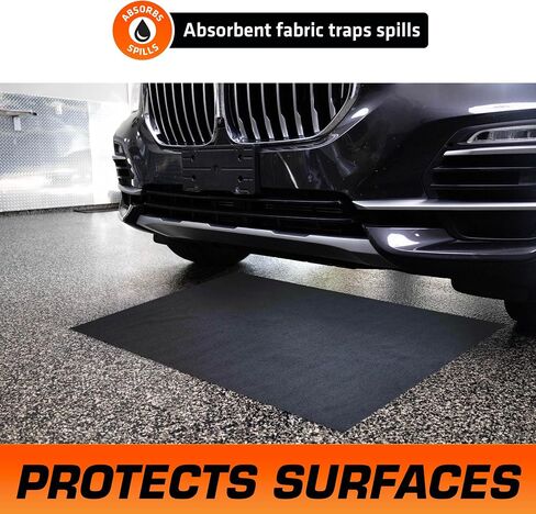 Armor All Premium Oil Spill Mat, Garage Floor Maintenance Mat (30" x 59"), Absorbent Oil Pad, Reusable, Washable, Durable, Waterproof Backing Contains Liquids, Protects Surface (USA Made) in Saudi Arabia