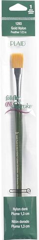 FolkArt 1293 One Stroke Paint Brush, 1/2" Rake Feather Brush in Saudi Arabia