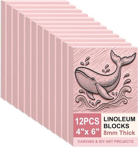 SGHUO Linocut Kit for Beginners, Stamp Making Set with Tools in Saudi Arabia