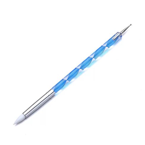 5Pcs Dual-Ended Silicone Nail Sculpting & Dotting Tool Set, Professional Gel Nail Smoothing Brushes & Rhinestone Placement Pens for 3D Embossing, Detail Decoration & Salon DIY Manicure in Saudi Arabia