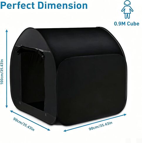 Cwsk Sensory Tent Calming Hideout for Children with Autism, Portable Pop-Up Light-Out Blackout Sensory Tent Sensory Nest, Autism, Autism, ADHD Travel Bag Home Sensory Tent in Kuwait