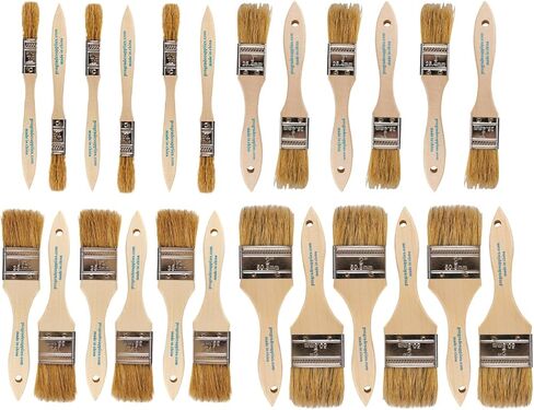Pro Grade Chip Brushes, Disposable Paint Brushes, Assorted Sizes, 24 Piece in Kuwait