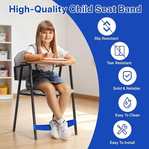 Chair Bands for Kids with Fidgety Feet, Alternative Seating in Classrooms, for Kids with Sensory ADHD ADD Autism and Sensory Needs in Kuwait