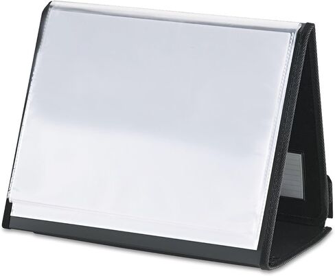 Cardinal Easel ShowFile Presentation Book, 20 Pockets, Holds 40 Letter-Size Sheets, Horizontal Display, Customizable Cover, Black (52132) (6) in Kuwait