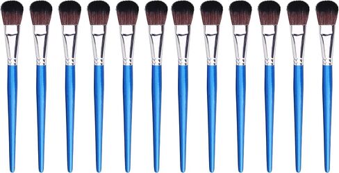 GACDR Oval Mop Brush Set, 6PCS Acrylic & Watercolor Blending Brushes in Kuwait