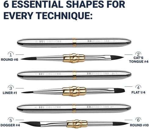 Artist All-in-One 6-Piece Brush Set in Kuwait