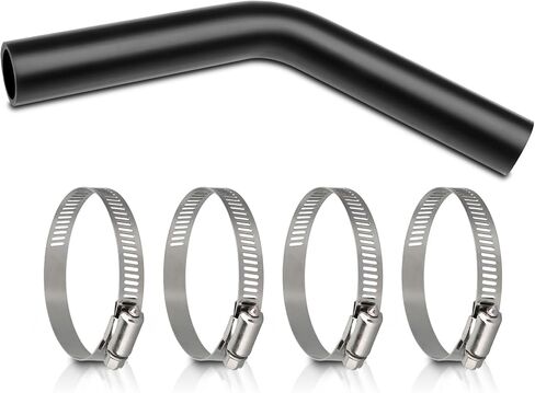 Gasoline Fuel Filler Neck Hose with 4 Hose Clamps - 5/16" ID Fuel Hose - Reinforced 90 Degree in Kuwait