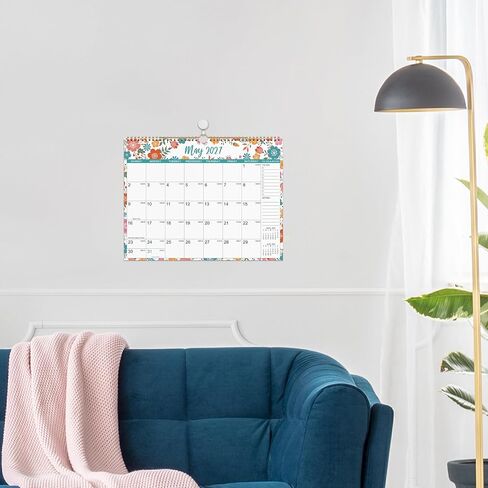2023-2024 Wall Calendar – Jul 2023 - Dec 2024, 18 Months Hanging Monthly Calendar Planner, 14.8" x 11.57", Twin-Wire Binding, Julian Dates, Large Block, Notes, To-do List, Thick Paper, Perfect for Organizing in Kuwait