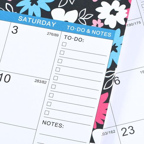 2023-2024 Wall Calendar – Jul 2023 - Dec 2024, 18 Months Hanging Monthly Calendar Planner, 14.8" x 11.57", Twin-Wire Binding, Julian Dates, Large Block, Notes, To-do List, Thick Paper, Perfect for Organizing in Kuwait