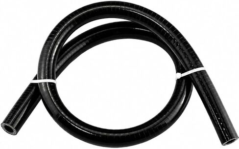 Ucreative 3.2FT ID 1/2" (13mm) Reinforced High Temperature Silicone Vacuum Tubing Hose 200PSI Max Pressure Black in Kuwait