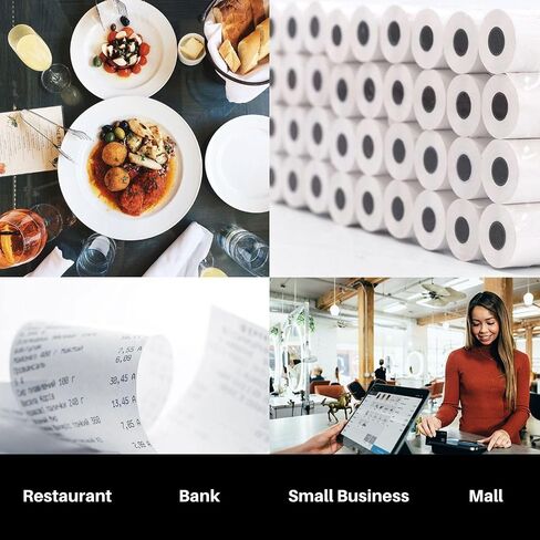 3 1/8" x 230' Thermal Paper Rolls - BPA FREE – MADE IN USA - Receipt paper rolls – Point of Sale Cash Register - Thermal printer paper - Credit Card Paper - for POS systems (1 Case - 30 Rolls) in Kuwait