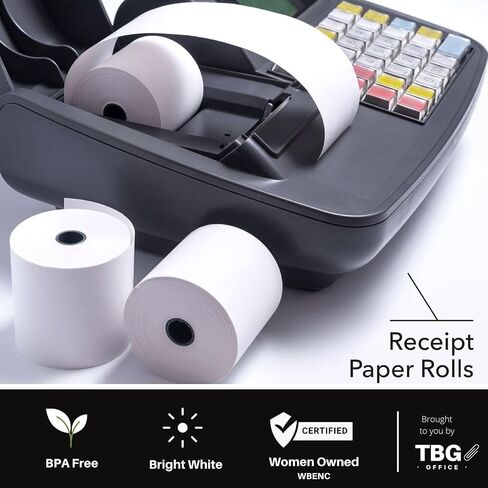 3 1/8" x 230' Thermal Paper Rolls - BPA FREE – MADE IN USA - Receipt paper rolls – Point of Sale Cash Register - Thermal printer paper - Credit Card Paper - for POS systems (1 Case - 30 Rolls) in Kuwait