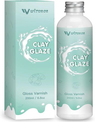 WITOROR 200ml Air Dry Clay Glaze, High Gloss Protective Sealer & Varnish in Saudi Arabia