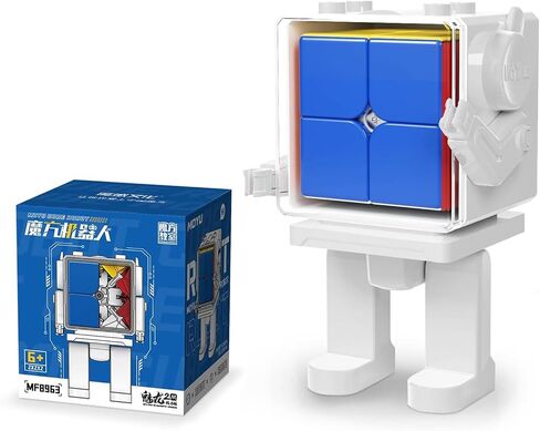 Moyu Meilong 2M 2x2 Magnetic Speed Cube, Adjustable Elasticity Magnetic Cube with Stickerless Shape Moves Quickly and Smoothly, Brain Teasers for Kids & Puzzle Boxes Classic Game in Saudi Arabia