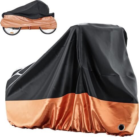 MOPHOTO Bike Cover Adult Tricycle Cover for Outdoor Bicycle Storage, Heavy Duty Waterproof Cover for Tricycle Trike Bikes in Kuwait