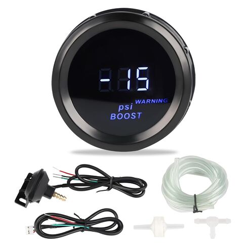 WATERWICH Turbo Boost Gauge PSI DC12V 2" 52mm Meter Kit with Boost Sensor for Car Truck Vehicle Automotive in Kuwait