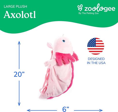 The Petting Zoo Pink Axolotl Plush Backpack Stuffed Animal, 20 in in Kuwait