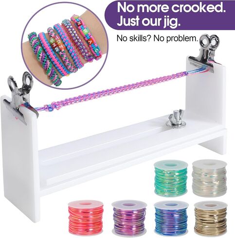 Lanyard String with Bracelet Jig– 20 Rolls Gimp String, Boondoggle String in Saudi Arabia
